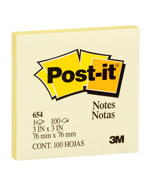 Post-It Yellow Notes 76x76mm 100 sheets 