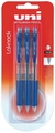 Pen Uni Laknock Blue Fine 3Pack