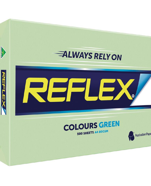 REFLEX COPY PAPER A4 80GSM GREEN TINT