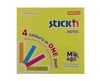 Stick'n Notes 76X76mm 100 Sheets Neon 4 Colours in 1