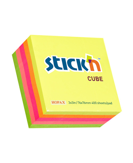 Stick'n Note Cube 76X76mm 400 Sheets