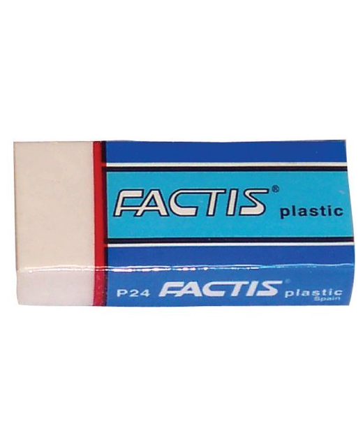 Eraser Factis P24 Soft White Plastic