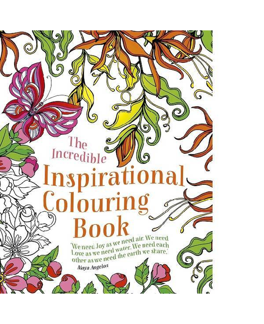 THE INCREDIBLE INSPIRATIONAL COLOURING BOOK 