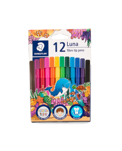 FELT TIP PENS STAEDTLER LUNA FIBRE 12 PACK