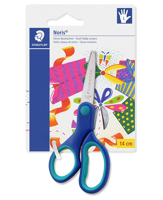 STAEDTLER NORIS LEFT HAND SCISSORS 140MM 14CM 5.5IN