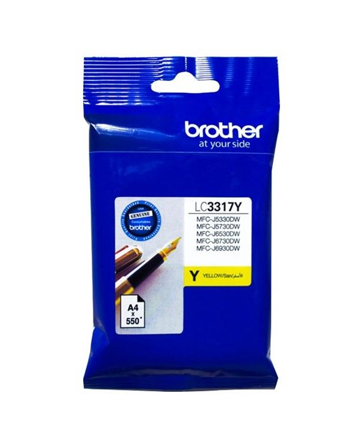 INK CARTRIDGE ORIGINAL BROTHER LC3317 YELLOW 
