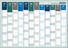 LAMINATED WALL PLANNER 2024