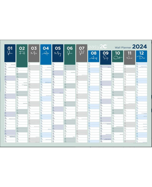 LAMINATED WALL PLANNER 2024