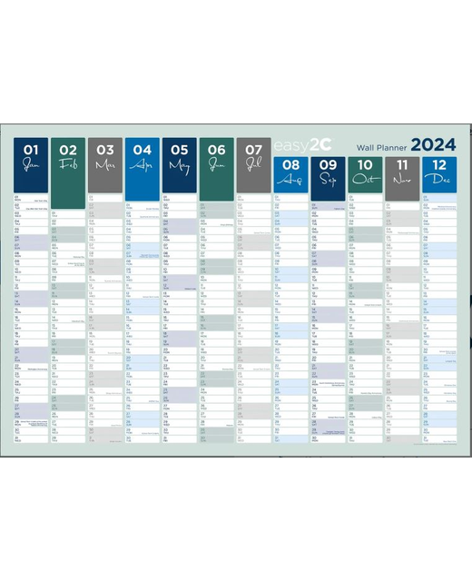 LAMINATED WALL PLANNER 2024