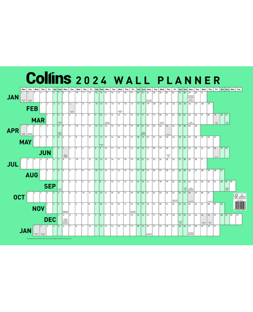 Collins Wall Planner A2 Lam 420x594