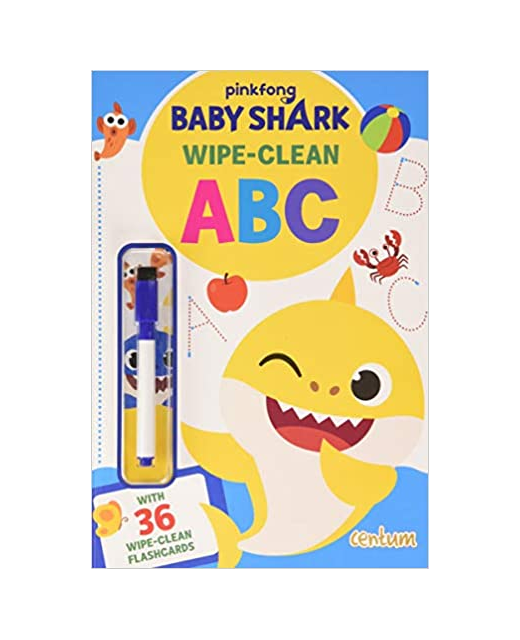 BABY SHARK WIPECLEAN ABC Children BooksActivities & Colouring Books
