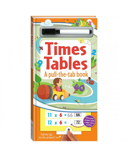 TIMES TABLES A PULL THE TAB BOOK