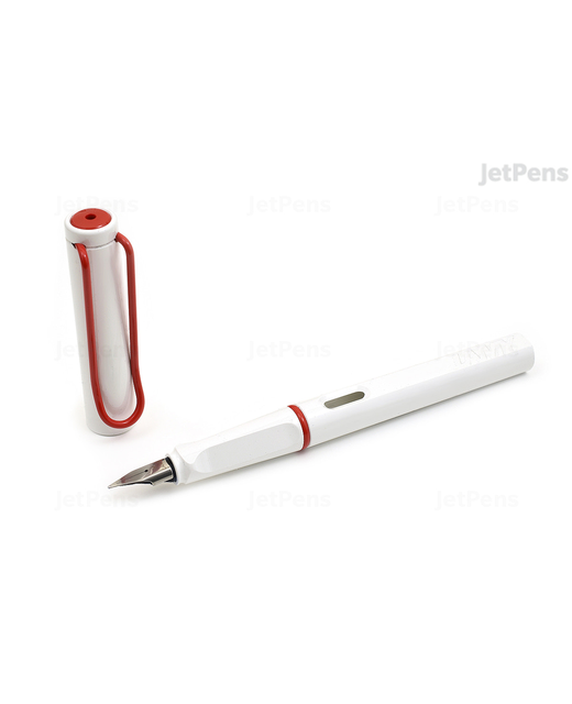 LAMY SAFARI FOUNTAIN PEN WHITE/RED 