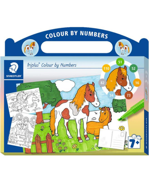 Staedtler Triplus Colour By Number Horse