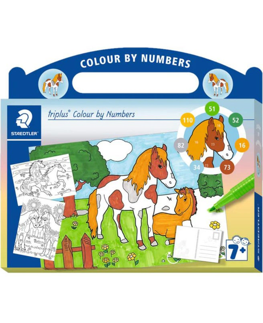 Staedtler Triplus Colour By Number Horse