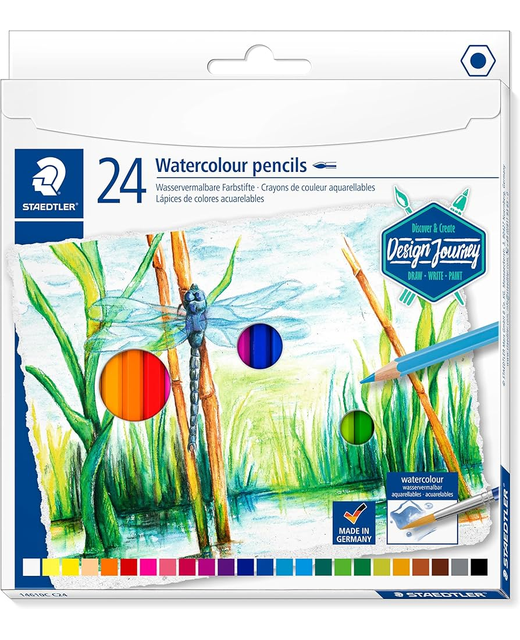 Aquarell Coloured Pencil Staedtler Design Journey Assorted Tin of 24
