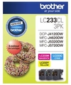 Brother Ink Cartridge LC233 Colour 3 Pack 