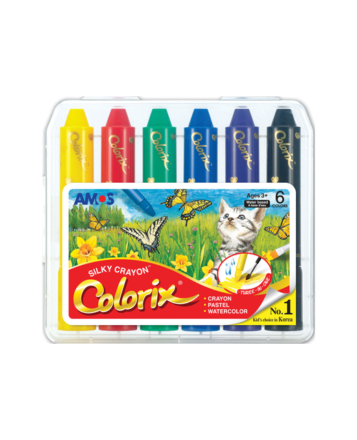 SILKY CRAYON COLORIX CLASSIC AMOS 6PK