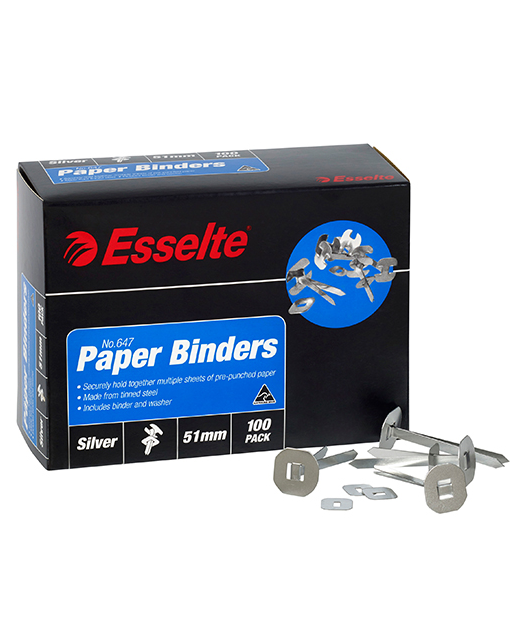 ESSELTE PAPER BINDERS 51MM 100 PC BOX