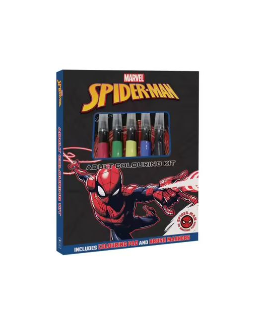 SPIDERMAN ADULT COLOURING KIT 60TH ANNIVERSARY