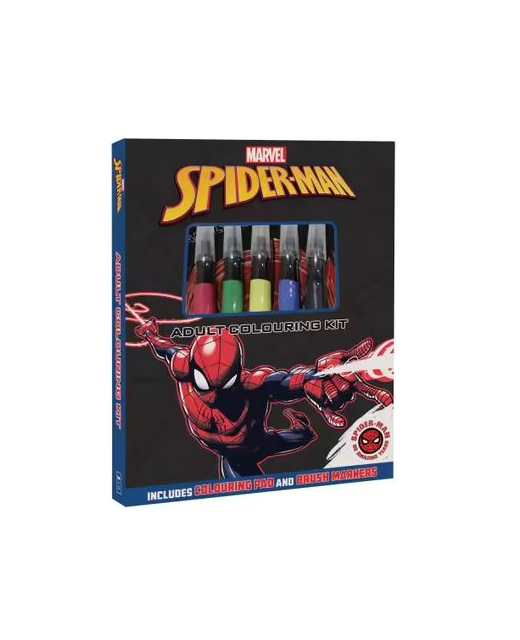 SPIDERMAN ADULT COLOURING KIT 60TH ANNIVERSARY