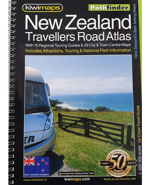 MAP BOOK PATHFINDER A4 NZ TRAVELLERS ROAD ATLAS