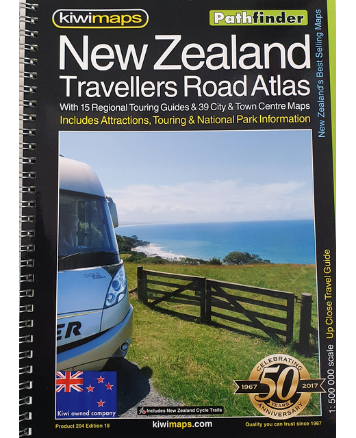 MAP BOOK PATHFINDER A4 NZ TRAVELLERS ROAD ATLAS