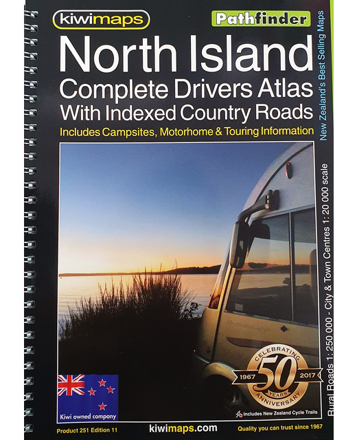 MAP NORTH ISLAND PATHFINDER BOOK A4 DRIVERS ATLAS