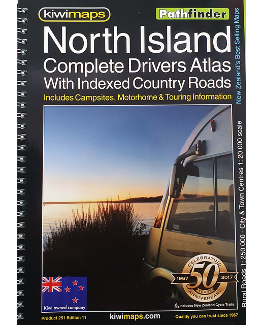 MAP NORTH ISLAND PATHFINDER BOOK A4 DRIVERS ATLAS