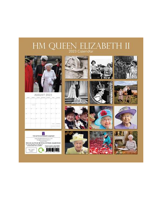CALENDAR 2023 HM QUEEN ELIZABETH II Gifts & Greeting CardsCalendars