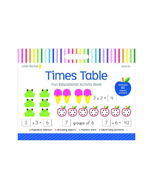 LITTLE GENIUS TIMES TABLE MEGA PAD VOL 2 Children BooksActivities