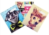 BOOK COVER A4 SPENCIL WOOF 3PK