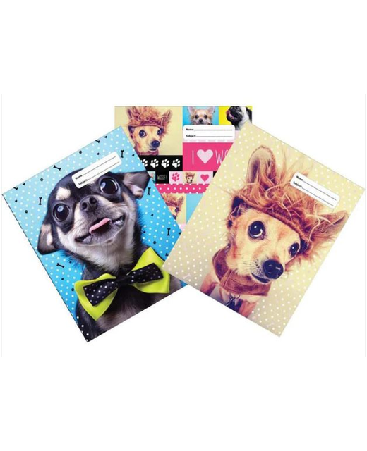 BOOK COVER A4 SPENCIL WOOF 3PK