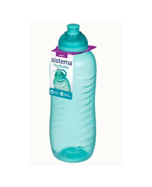 Sistema Water Bottle Twist n Sip Squeeze 460mL