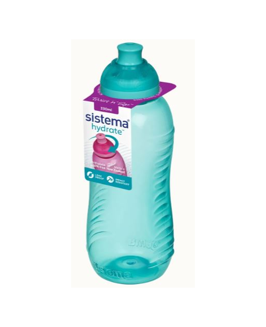 Sistema Water Bottle Twist n Sip Squeeze 330mL