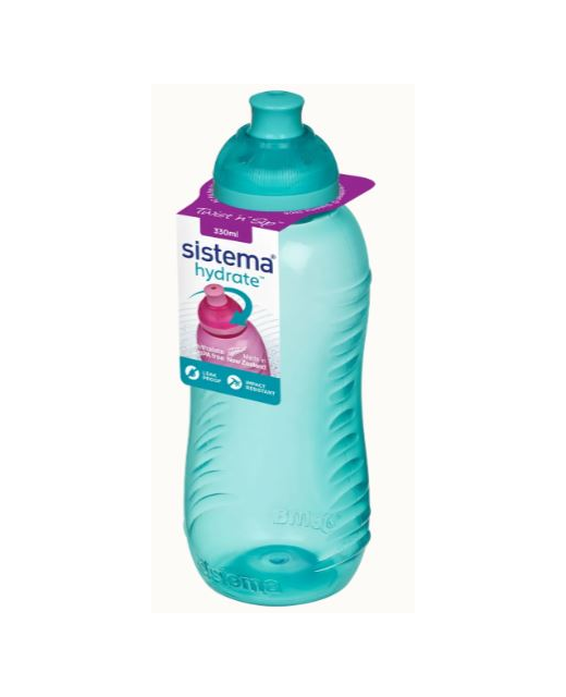 Sistema Water Bottle Twist n Sip Squeeze 330mL