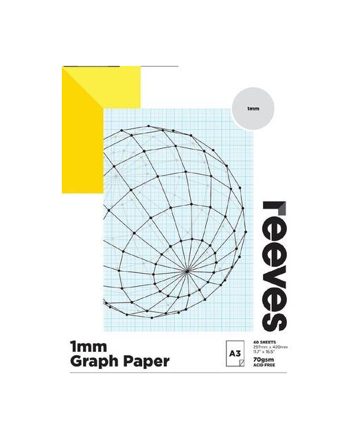 Reeves Graph Pad 1mm 70gsm 40 Sheets A3