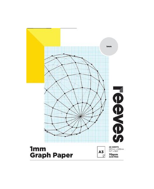 Reeves Graph Pad 1mm 70gsm 40 Sheets A3