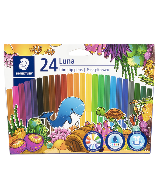 FELT PENS STAEDTLER LUNA FIBRE 24 PACK