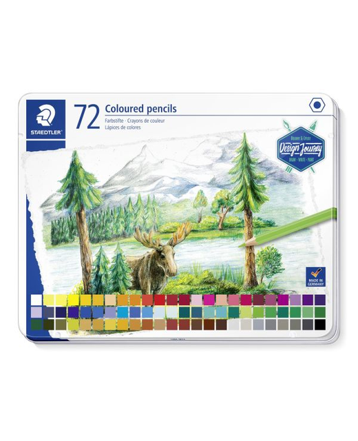 Coloured Pencil Staedtler Design Journey Assorted Tin of 72