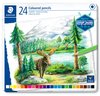 STAEDTLER COLOURED PENCILS 24PCS METAL TIN