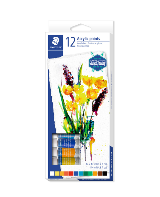 ACRYLIC PAINTS STAEDTLER 12 PACK