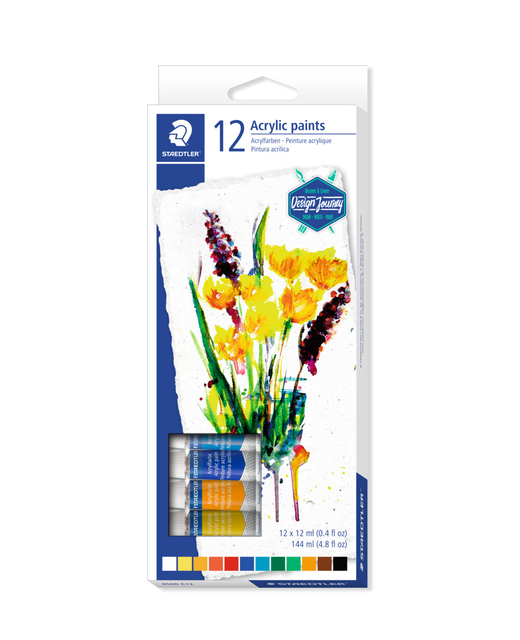 ACRYLIC PAINTS STAEDTLER 12 PACK