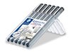 FINELINER STAEDTLER PIGMENT LINER BLACK 6 PACK