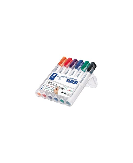 WHITEBOARD MARKER STAEDTLER BULLET 6 PACK