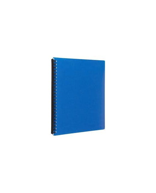 ICON REFILLABLE DISPLAY BOOK 20 POCKET BLUE