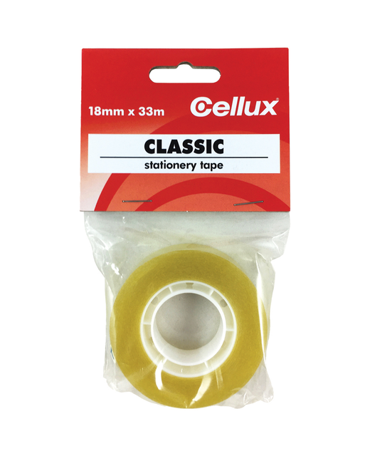 TAPE CELLUX CLASSIC STATIONERY 18MMX33M 