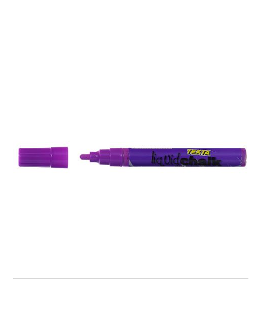 TEXTA LIQUID CHALK DRY WIPE 4.5mm PURPLE