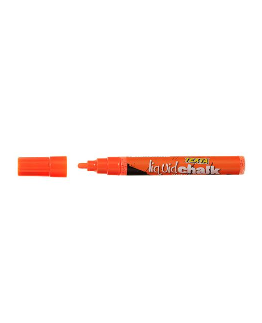 TEXTA LIQUID CHALK WET WIPE MARKER 4.5mm ORANGE