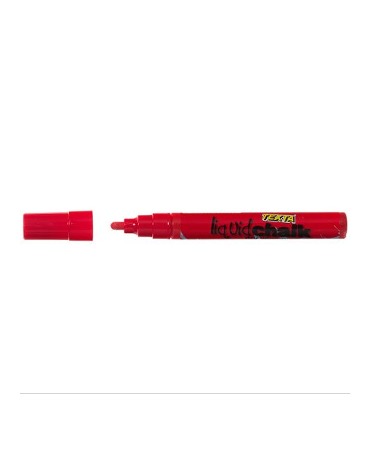 TEXTA LIQUID CHALK DRY WIPE 4.5mm RED